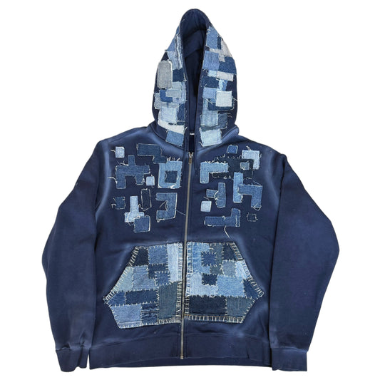 Realign Design x Planet 222 Navy Blue Zip Up Hoodie