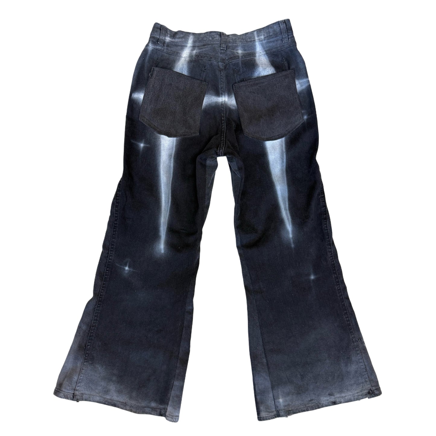 Realign Design x Planet 222 Flared & Repaired Star Denim Jeans
