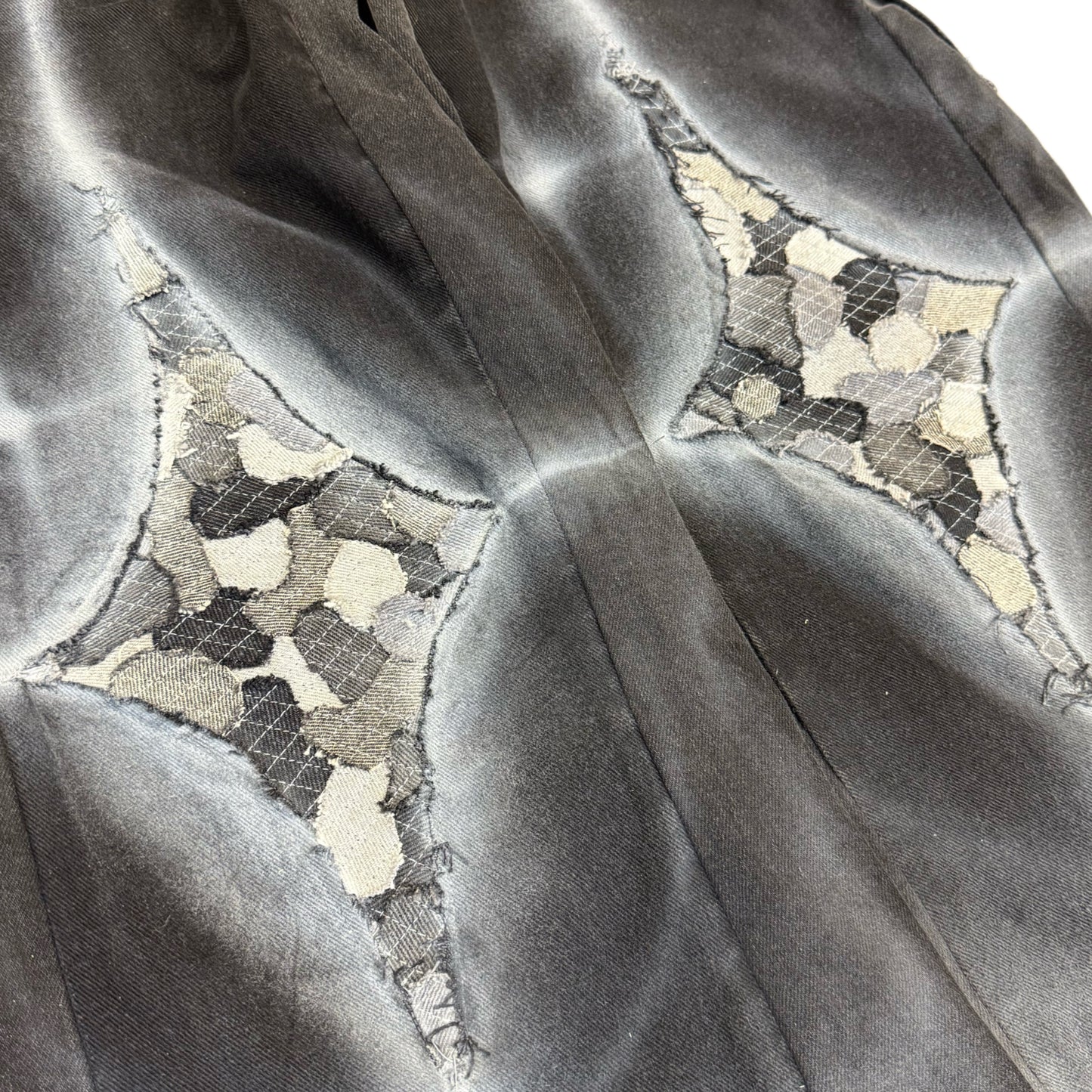 Realign Design x Planet 222 Flared & Repaired Star Denim Jeans